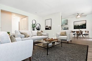 Living and dining area